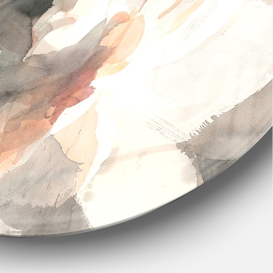 Designart - Abstract Peony Grey